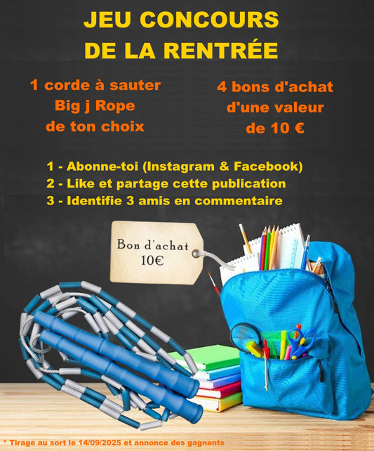Jeu concours de la rentrée scolaire sur Facebook et Instagram