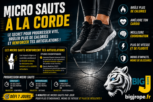 Les micro sauts à la corde : Le secret pour progresser vite, brûler plus de calories… et renforcer tes articulations