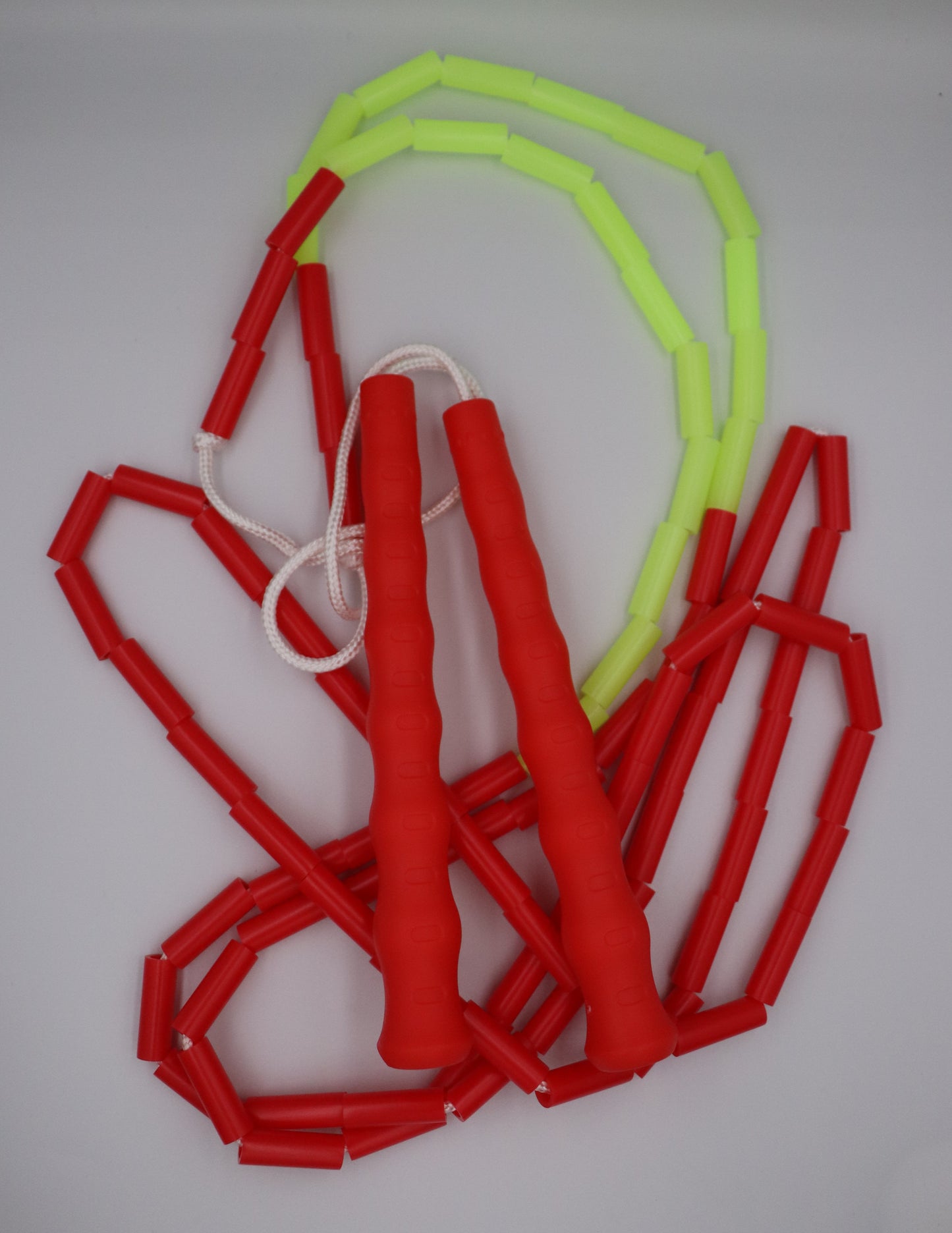 Corde à sauter perlée - Collection Éphémère - Rouge et phospho